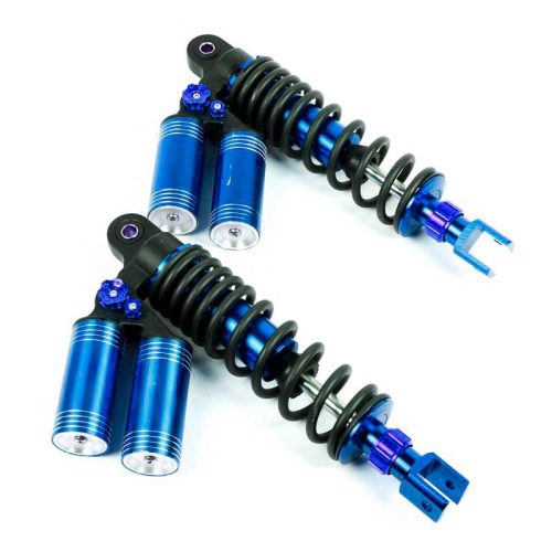 JGO. DE AMORTIGUADORES DE DOBLE GAS PARA MOTONETA ITALIKA – Azul