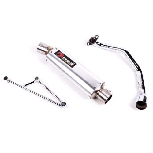 ESCAPE DEPORTIVO UNIVERSAL MOTO TRABAJO Y PISTA DT – Plata