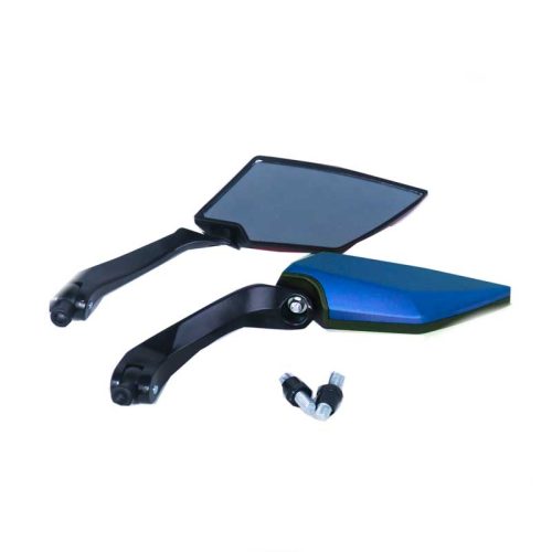 ESPEJOS JIREH JGO. CON ADAPTADOR 8 Y 10 MM. – Negro