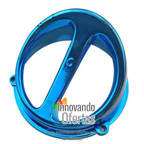 CUBIERTA DE VENTILADOR CROMADA AZUL MOTONETA