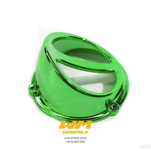 CUBIERTA DE VENTILADOR CROMADA VERDE MOTONETA
