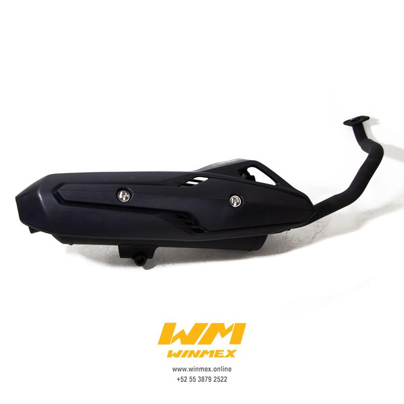 ESCAPE COMPLETO NUEVO NEGRO DS125, DS150, XS150