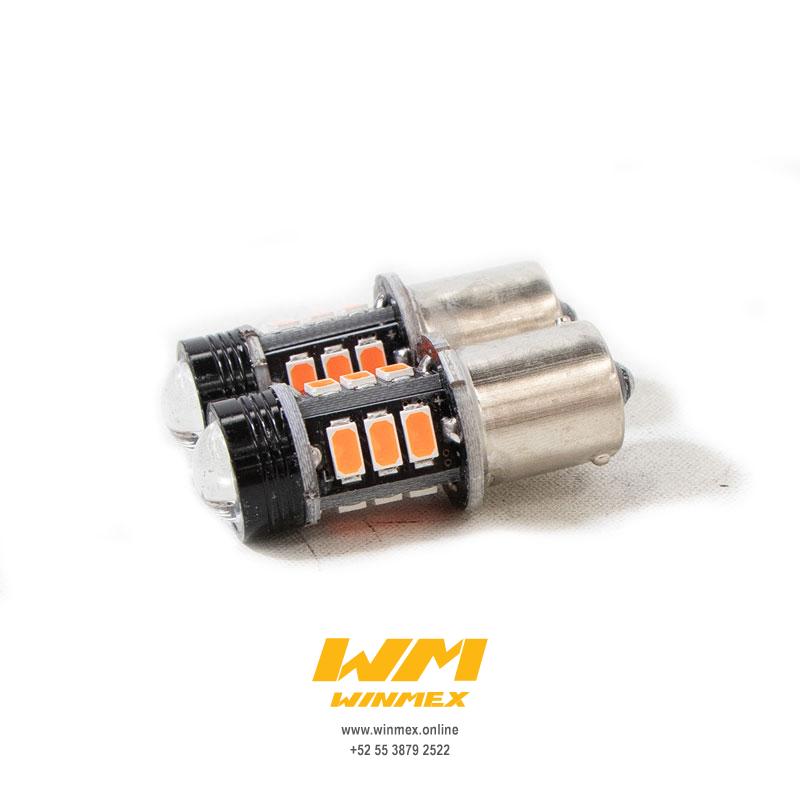 FOCO DIRECCIONAL LED CON LUPA JGO ROJO