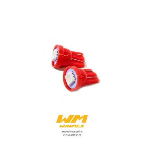 FOCO PELLIZCO 1 LED JGO ROJO