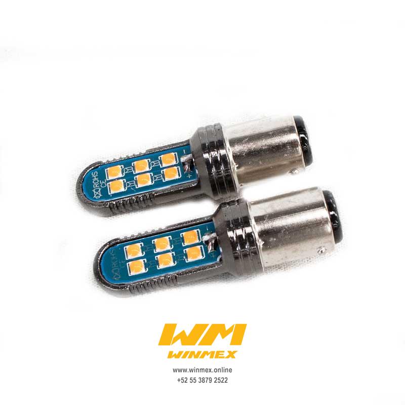 FOCO STOP 12 LED JGO AMBAR