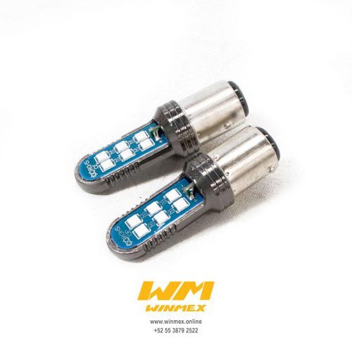 FOCO STOP 12 LED ESTROBO JGO AZUL