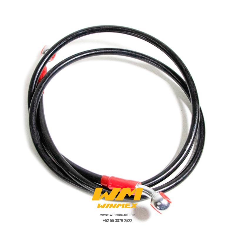 MANGUERA DELANTERA DE FRENO ACERADA UNIVERSAL 120mm. NEGRO