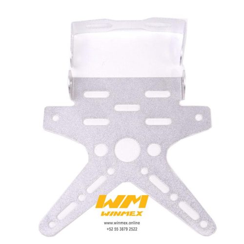 PORTAPLACA UNIVERSAL EN ALUMINIO  GRIS