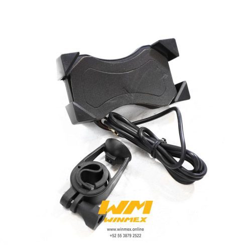 SOPORTE PARA CELULAR CON CARGADOR USB A CLASS UNIVERSAL