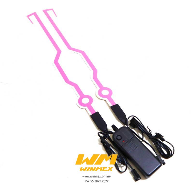 TIRA DE LED JGO. PARA CASCO ROSA
