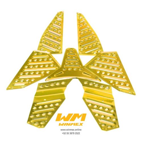 PISO TAPETE ALUMINIO MOTONETA DORADO
