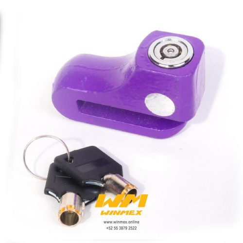 CANDADO PARA DISCO FIERRO (PESADO) MORADO