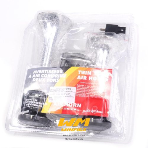 JGO. DE CORNETAS CON COMPRESOR DE AIRE CROMADA
