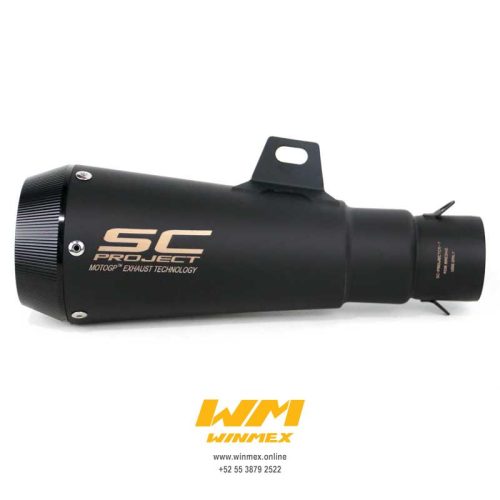 ESCAPE DEPORTIVO UNIVERSAL PISTA GP NEGRO MATE