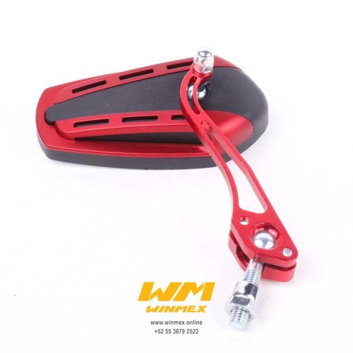 ESPEJO MONSTER JGO. 8mm. ROJO