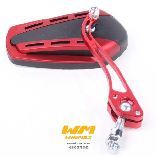 ESPEJO MONSTER JGO. 10mm. ROJO