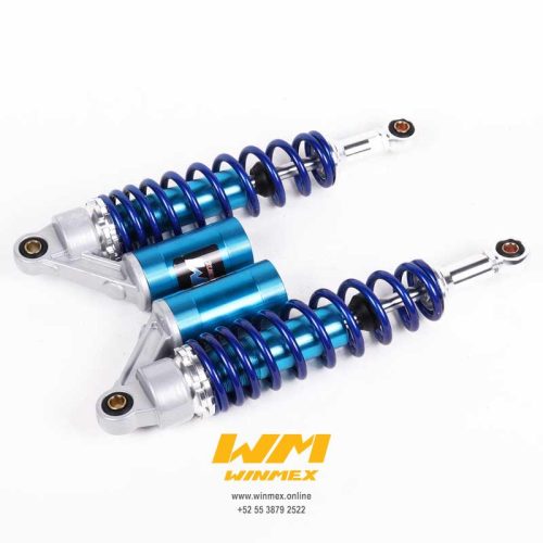 JGO. DE AMORTIGUADORES DE GAS UNIVERSAL PARA MOTO-TRABAJO AZUL
