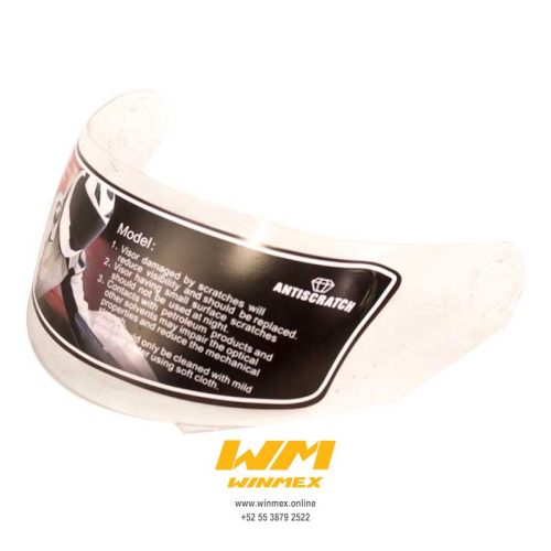 MICA TRANSPARENTE PARA CASCO ABATIBLE CERTIFICACION MX010000, DP998, DP808