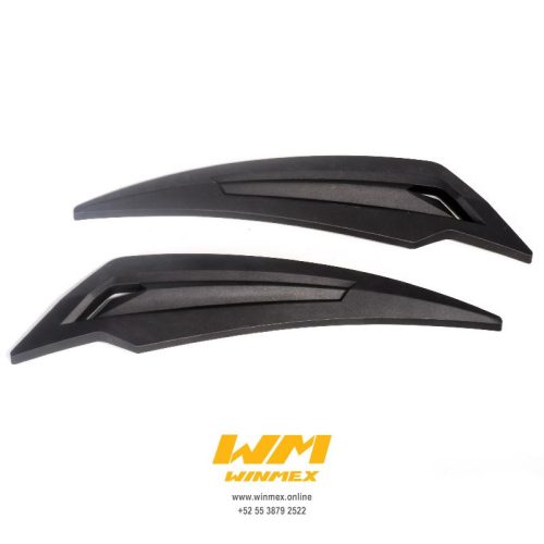 PLACA VENTILACION TRASERA JGO. NEGRO BRILLANTE GS150, GTS175