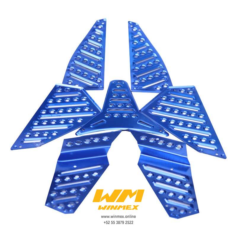 PISO TAPETE ALUMINIO MOTONETA AZUL