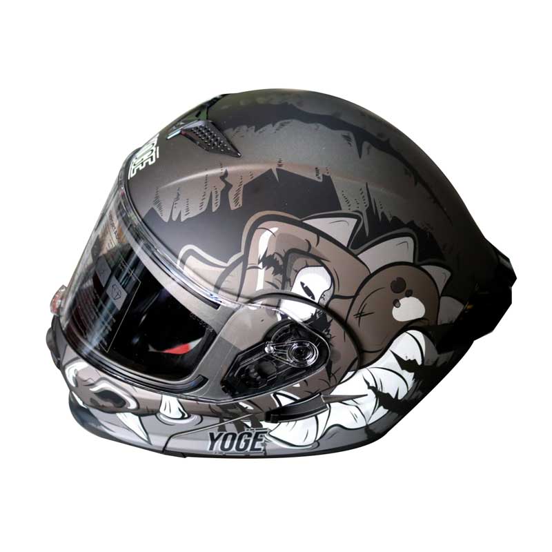TROOPER D2 GRIS CON LUZ CASCO ABATIBLE YOGE