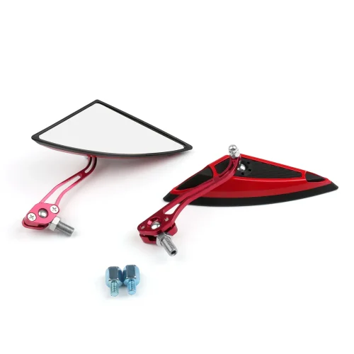 ESPEJO TRIANGULO H2886-11 ROJO