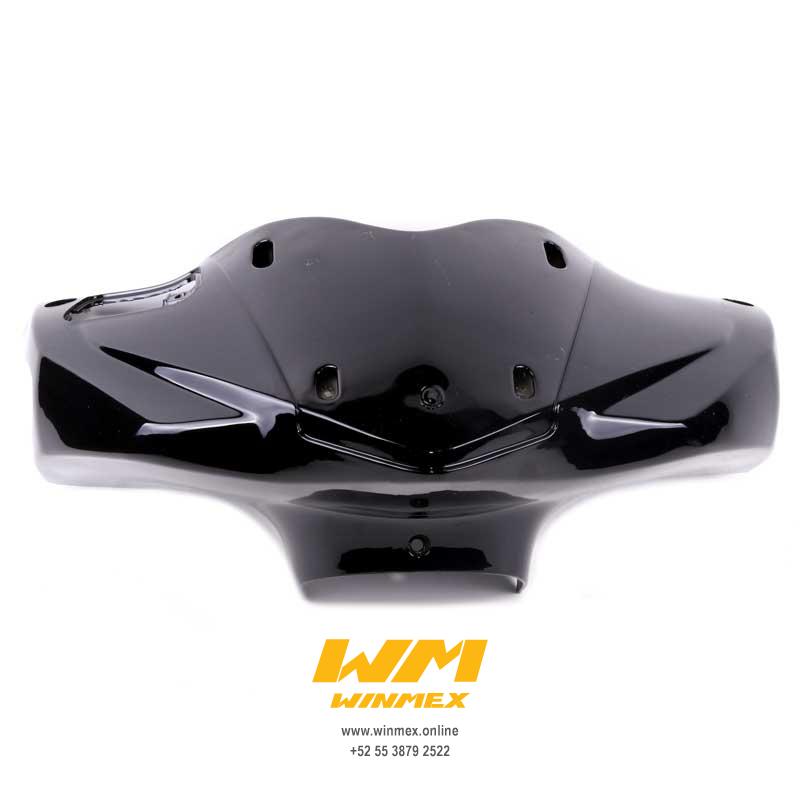 CUBIERTA FRONTAL (ANTIFAZ) NEGRO BRILLANTE GS150, GTS175