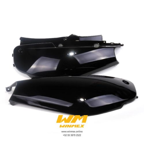 CUBIERTA TRASERA JGO. NEGRO BRILLANTE WS150